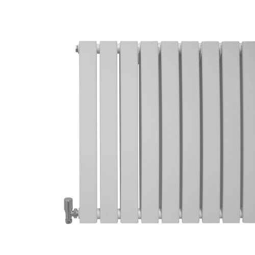 (White, 600 x 1190mm) Flat Panel Radiators Horizontal Vertical Heater 2