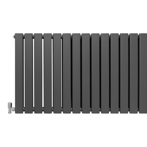 (Anthracite, 600 x 1190mm) Flat Panel Radiators Horizontal Vertical Heater 2