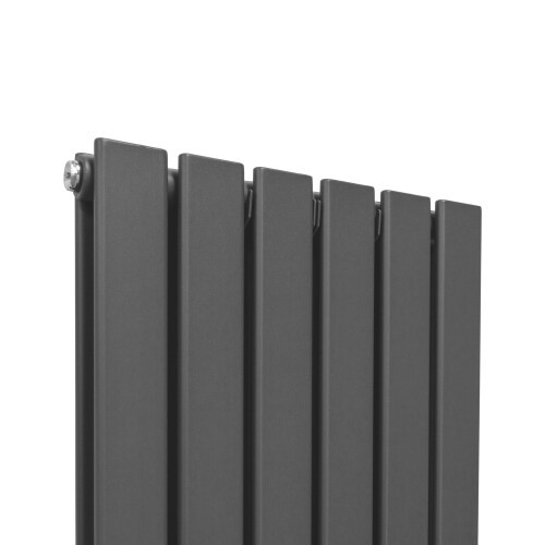 Σώματα καλοριφέρ πάνελ designer, γκρι-ανθρακί, 1600 mm x 420 mm 2