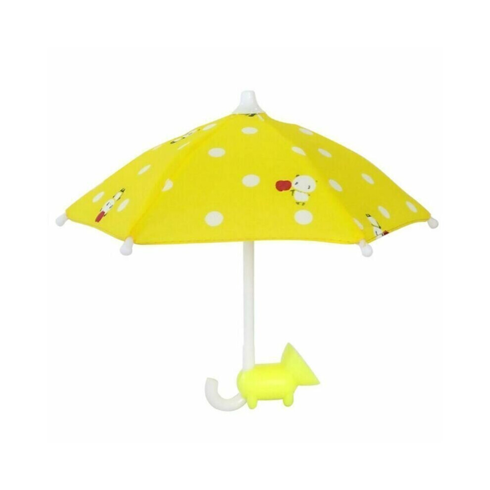 (Yellow) Suction Cup Holder Phone Holder Sun Shade Sun Umbrella Mobile Phone Holder Yellow 095410625431