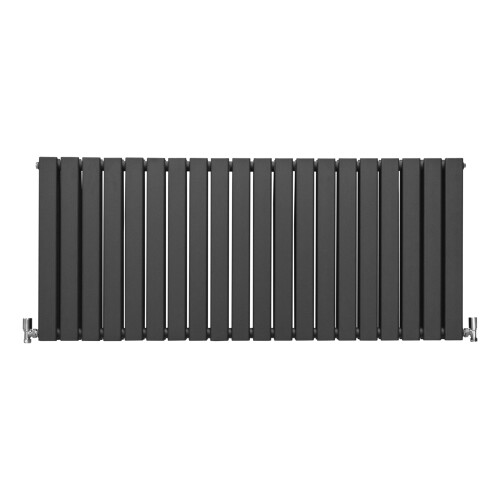 (Anthracite, 600 x 1400mm) Flat Panel Radiators Horizontal Vertical Heater