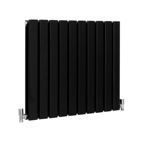 (Black, 600 x 700mm) Flat Panel Radiators Horizontal Vertical Heater 1