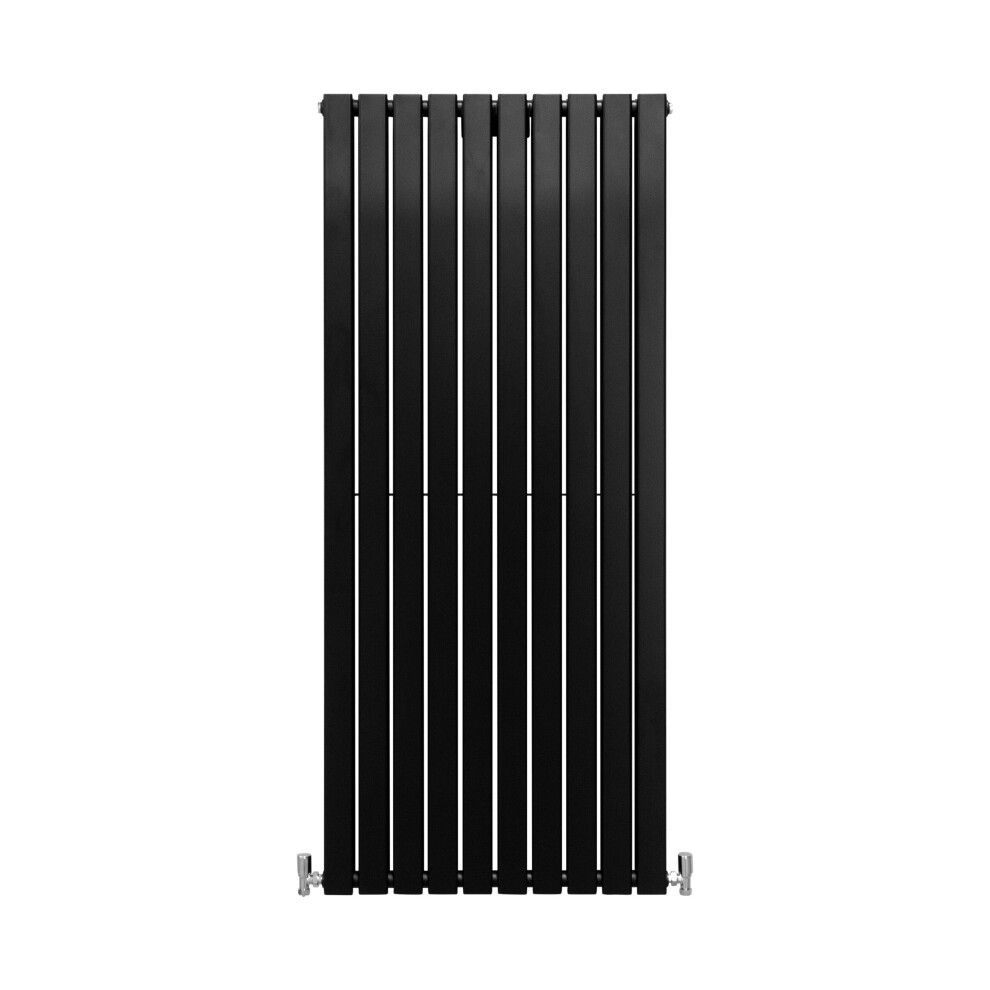 (Black, 1600 X 700Mm) Flat Panel Radiators Horizontal Vertical Heater 5055986157830