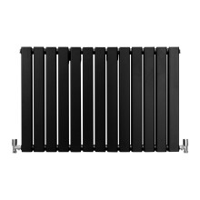 Paneelheizkörper Matte Schwarz 600mm x 910mm