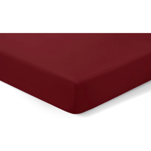 (Super King Fitted Sheet, Claret) Extra Deep Egyption Cotton Fitted And Flat Sheets