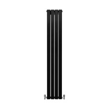 Grzejniki panelowe designerskie, matowo czarne, 1600 mm x 280 mm