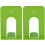 (Green) Pair of Heavy Duty Metal Bookend Book End Stand 3