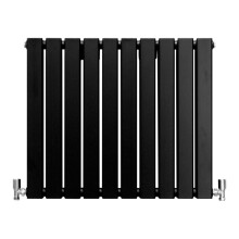 (Black, 600 x 700mm) Flat Panel Radiators Horizontal Vertical Heater