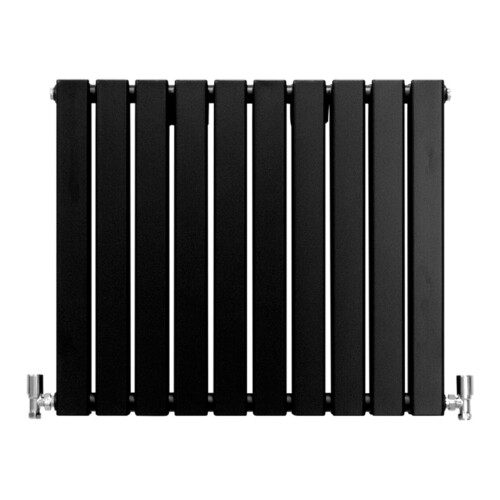 (Black, 600 x 700mm) Flat Panel Radiators Horizontal Vertical Heater