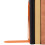 (Orange) Pair of Heavy Duty Metal Bookend Book End Stand 7