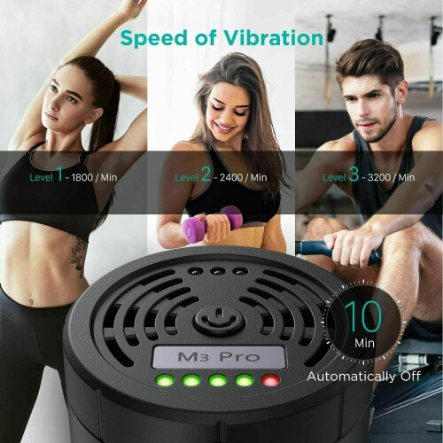 (Silver) OPOVE M3 Pro Massage Gun Deep Percussion Massager 1