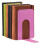 (Pink) Pair of Heavy Duty Metal Bookend Book End Stand 5
