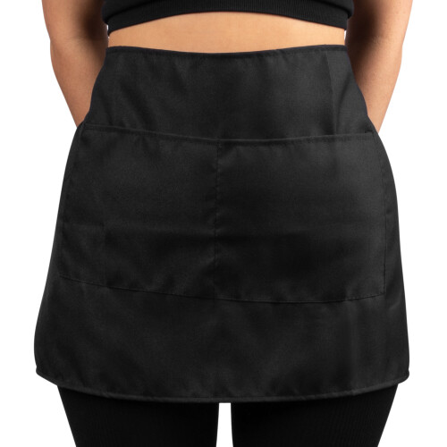 Black Short Cooking Catering Work Restaurant Cafe Bar Apron Waitress