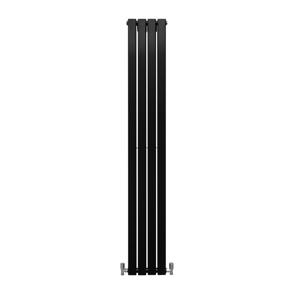 (Black, 1800 X 280Mm) Flat Panel Radiators Horizontal Vertical Heater 5055986157861
