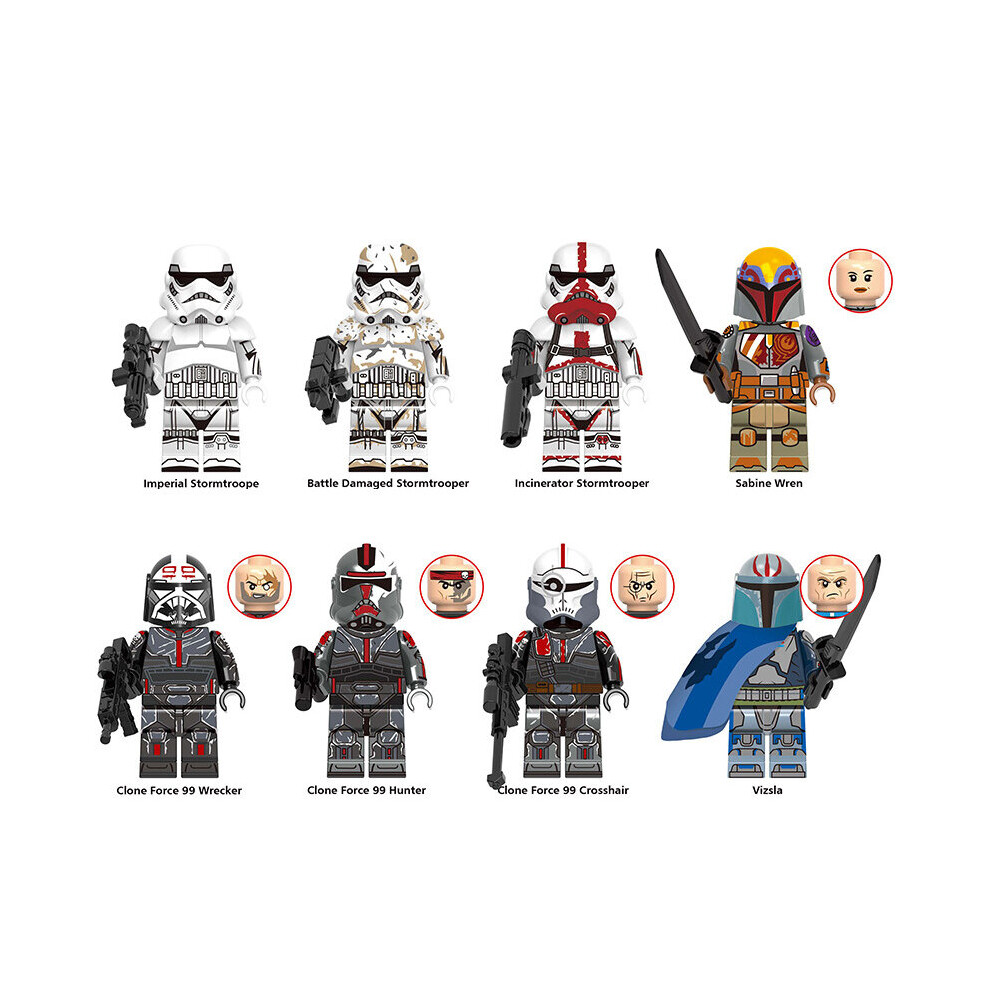 Star Wars Stormtrooper Minifigures Bricks Fit Lego