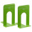 (Green) Pair of Heavy Duty Metal Bookend Book End Stand 1