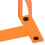 (Orange) Pair of Heavy Duty Metal Bookend Book End Stand 4