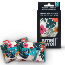 (White Floral, One Size) SmellWell Odour Eliminating Trainer Shoe Freshener (2 Pack)