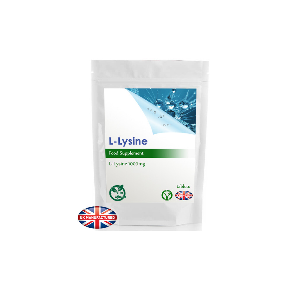 Vitaminute 30 Tablets X L-Lysine 1000Mg (V) Strong, Cold Sores, Amino Acid, Uk