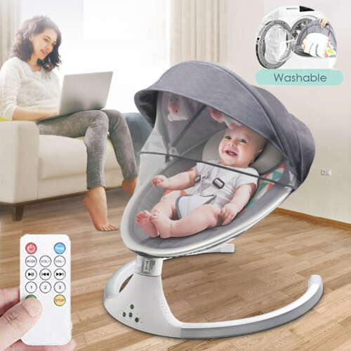 Bluetooth Electric Baby Rocker Swing Infant Bouncer Chair Music