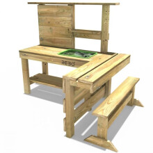 (Peppermint) Rebo Muddy Mischief Childrens Outdoor Mud Kitchen Sand Pit