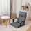 Costway Adjustable Padded Lazy Sofa W/ Linkage Armrest Floor Sofa Recliner 8