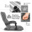 Costway Adjustable Padded Lazy Sofa W/ Linkage Armrest Floor Sofa Recliner 6