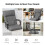 Costway Adjustable Padded Lazy Sofa W/ Linkage Armrest Floor Sofa Recliner 5