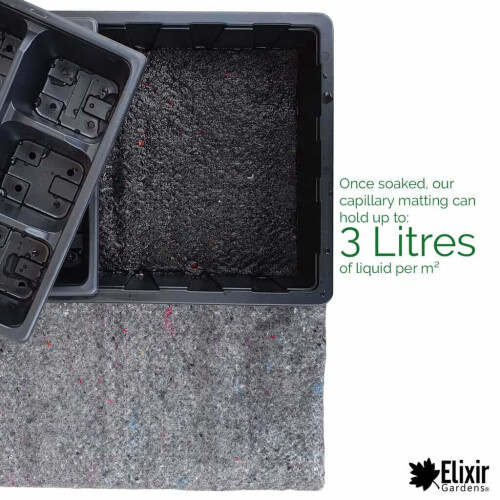 Elixir Garden Supplies (0.8m, 2m) Capillary Matting Greenhouse Irrigation & Hydroponic Fabric 1