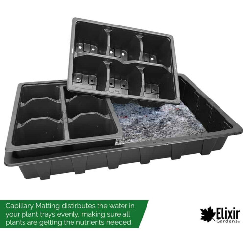 Elixir Garden Supplies (0.8m, 2m) Capillary Matting Greenhouse Irrigation & Hydroponic Fabric 2