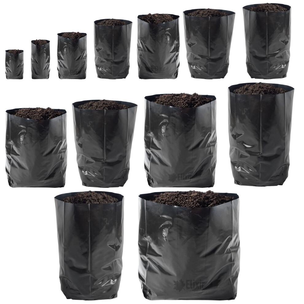 (17 Litre, 50) Reusable Poly Pots | Polythene Seed Starting Nursery Hadopots/Grow Bags | Various Sizes-image-OPC-P9NB9BB-NEW