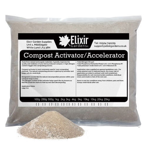 Elixir Garden Supplies (4kg, Polythene Bag) Compost Activator, Accelerator & Maker | Enhances Soils & Speeds Up Composting Process 1