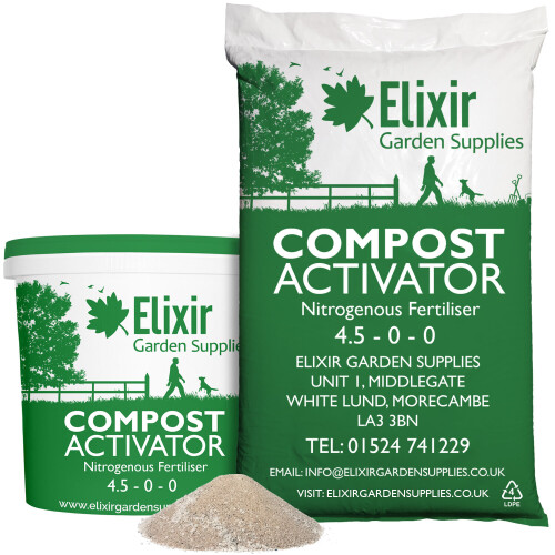 Elixir Garden Supplies (4kg, Polythene Bag) Compost Activator, Accelerator & Maker | Enhances Soils & Speeds Up Composting Process