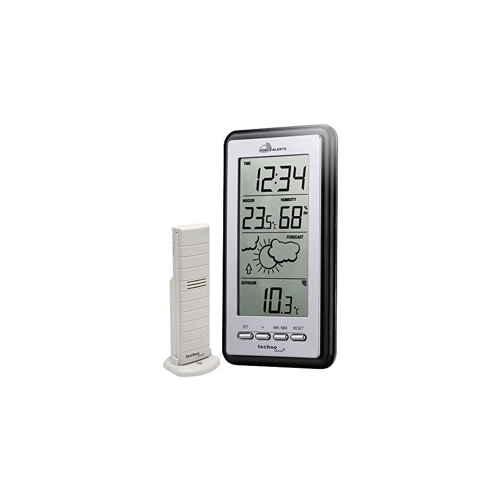 Technoline Smart Home Ma10430 Weather Station Mobile Alerts 8.2 X 2.3 X 15 Cm Silver/Grey 4029665010434