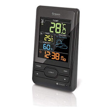 Oregon Scientific BAR206SX Radio Weather Station Radio Controlled Clock Black Full Black