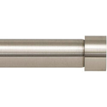 Ivilon sidofnster gardinstng - ndlock Style Design 1 tums stolpe. 16 till 28 tums frgborstad nickel