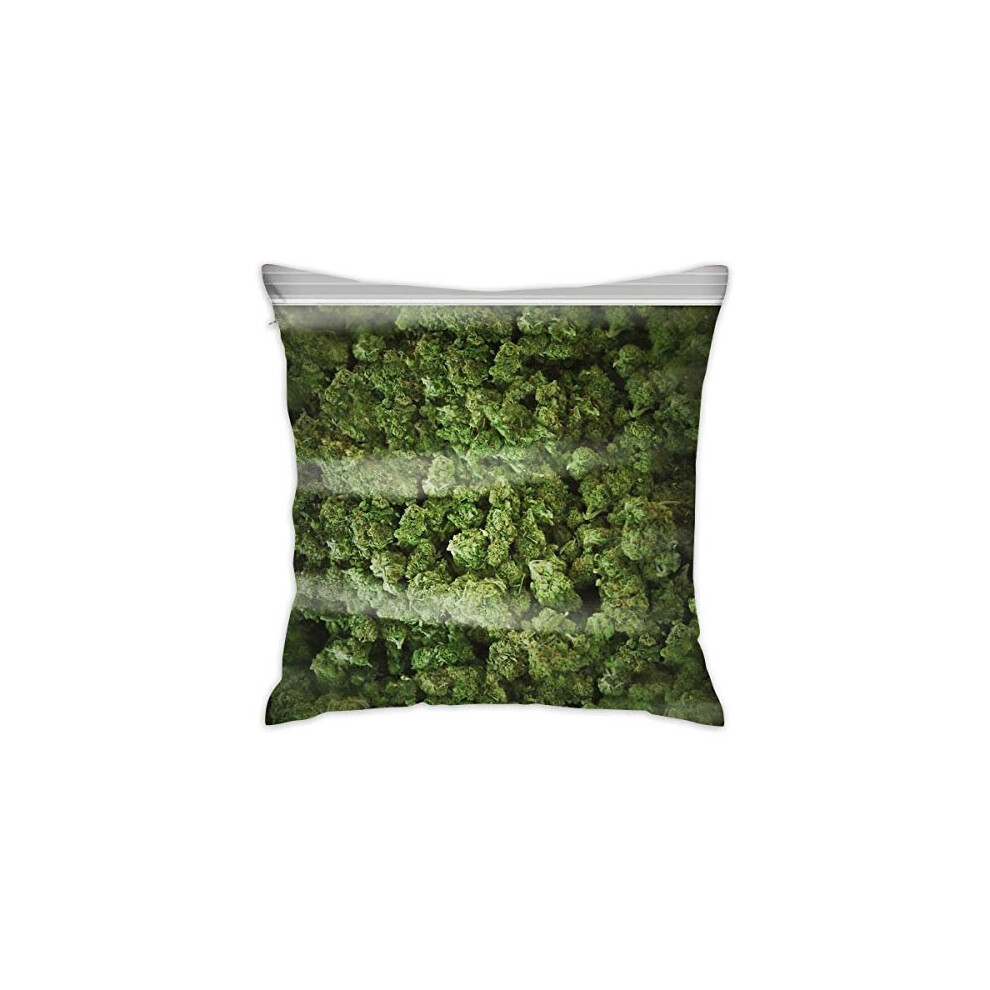 Sotyi-ltd A Big Old Bag Of Weed Pillow Case Home Decorative Throw Pillow Case Cushion Cover for Gift Home Couch Bed Car 18" x18