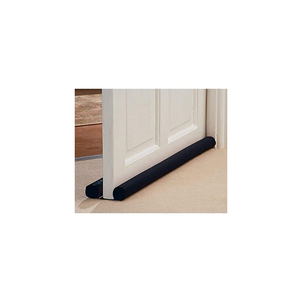 Ram DOUBLE Sided Door Draft Excluder Self-Adhesive Tape Draught Insulator Strip Foam Seal Fits to Bottom of Door Under Door Draft Stopper 90cm