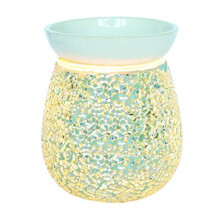 airpure Mosaic Electric Wax Melter, The Silver Melt Burner, Flameless Warmer, Create a Pleasing and Welcoming Environment in Any Room in Home or