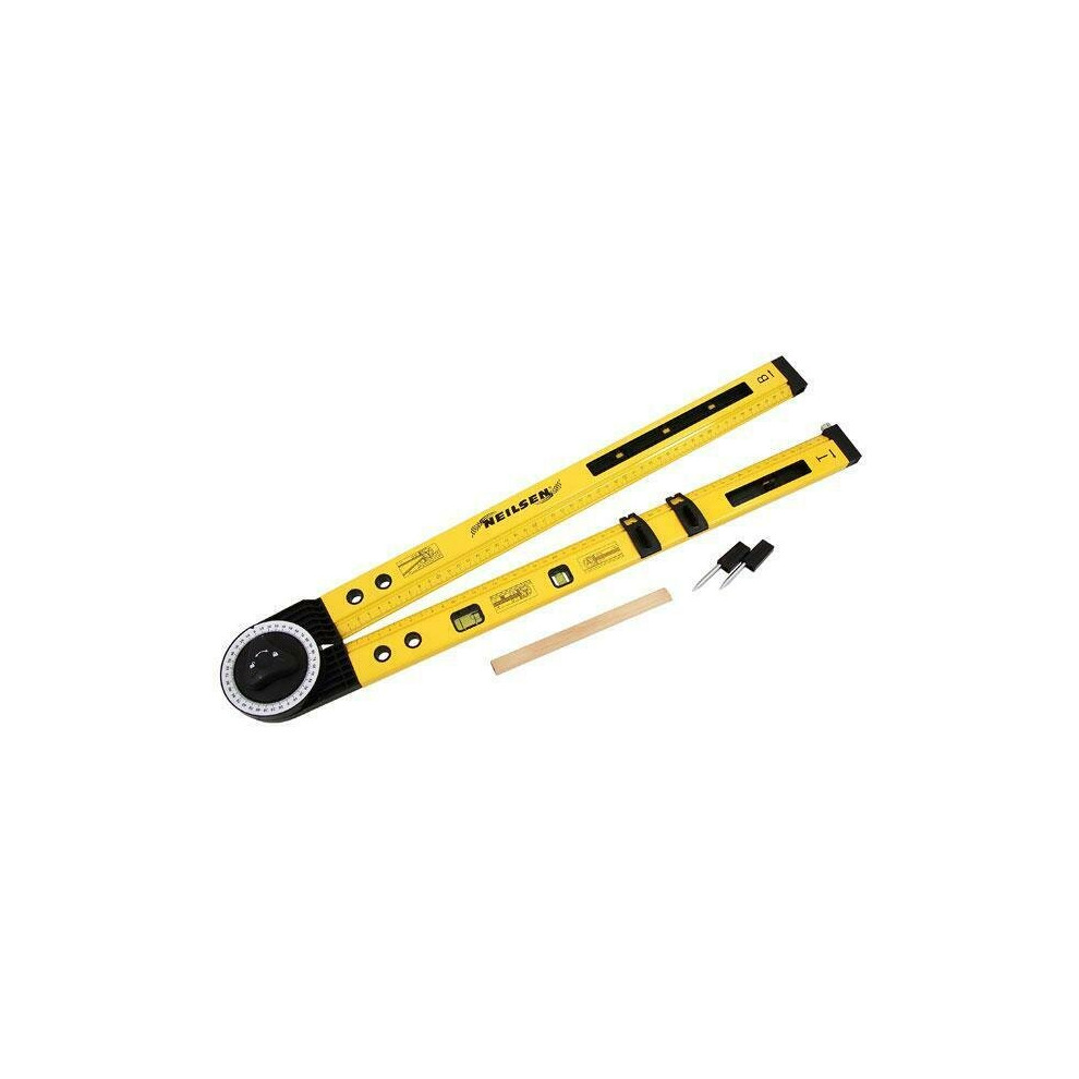 Multi Fuction Angle Finder/Spirit Level/20"Ruler/Square (Genuine Neilsen CT0852)