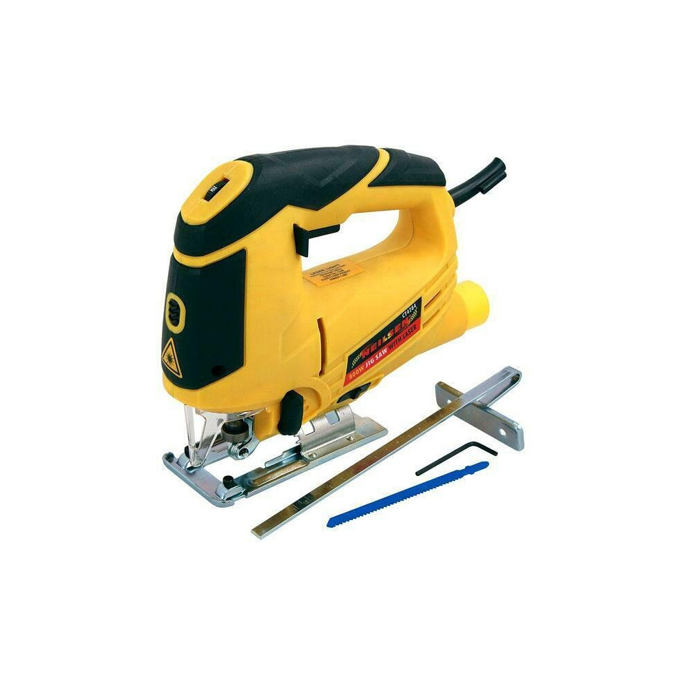 800W Heavy Duty Jigsaw Variable Speed Pendulum Action & Blade (Neilsen CT4284)