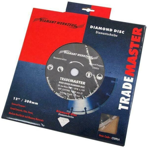 Neilsen 12" 300mm High Speed Segmented Diamond Cutting Disc Blade 'R Grade' (CT0954) 2