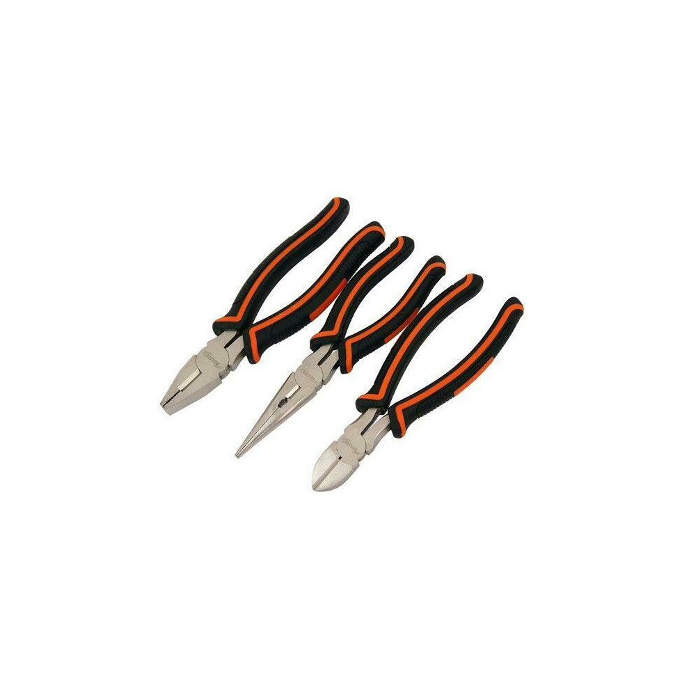 3 Pieces Plier Set Long Nose Combination (Genuine Neilsen CT0142)