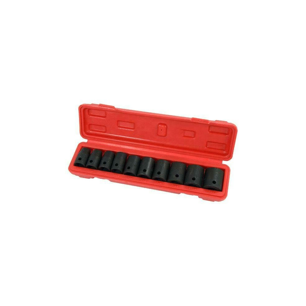 Socket Set - 11 Piece 1/2 inch Regular Impact Chrome (Genuine Neilsen CT0813)