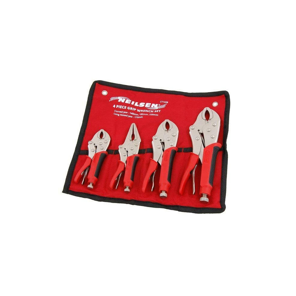 Wrench Set 4pc Rubber Grip Heavy Duty (Genuine Neilsen CT1438)