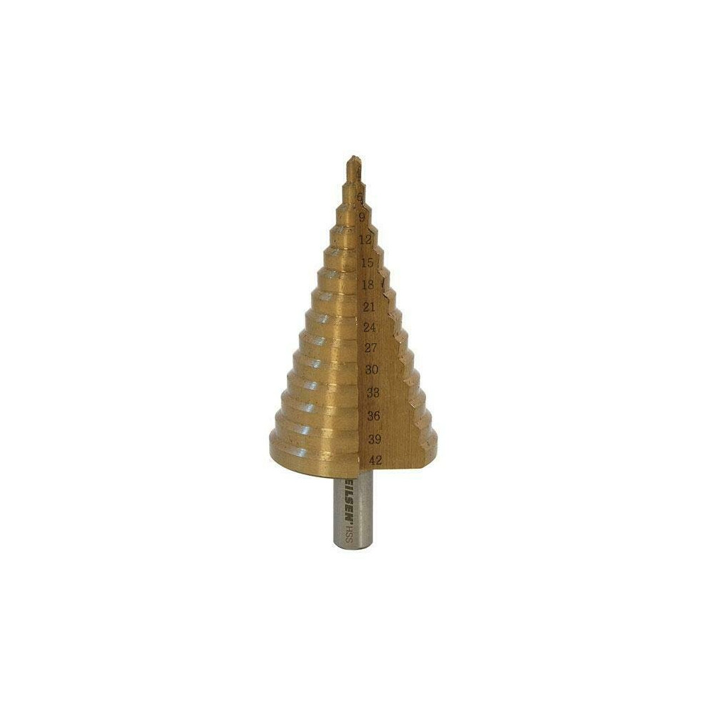 Step Drill HSS Steel Titanium Cone Bit  4mm - 42mm (Genuine Neilsen CT5223)