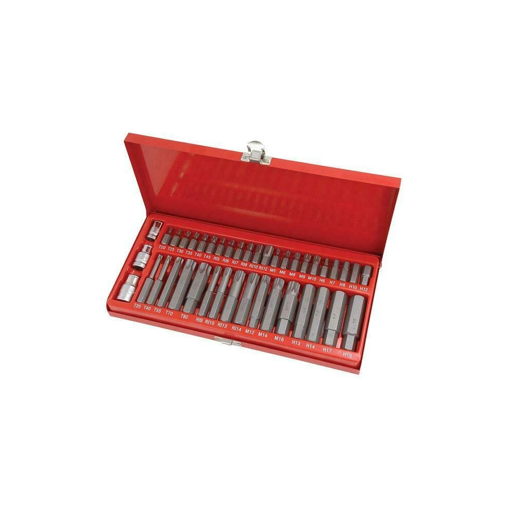 Neilsen Bit Set 41Pc Hex / Ribe / Spline And Star Bit Set (Genuine Ct1207)