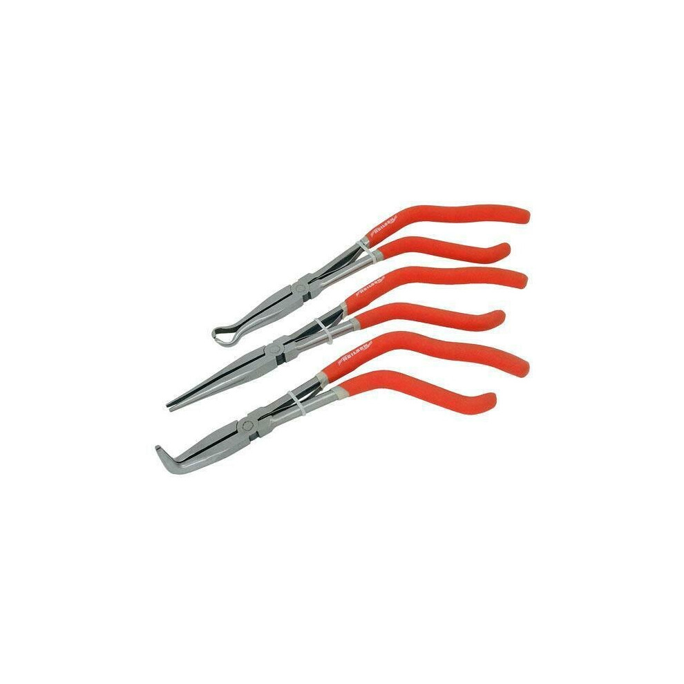 Neilsen 3 Pieces Pistol Grip Long Nose Reach Pliers Set 11 Inch (Genuine Ct2151)