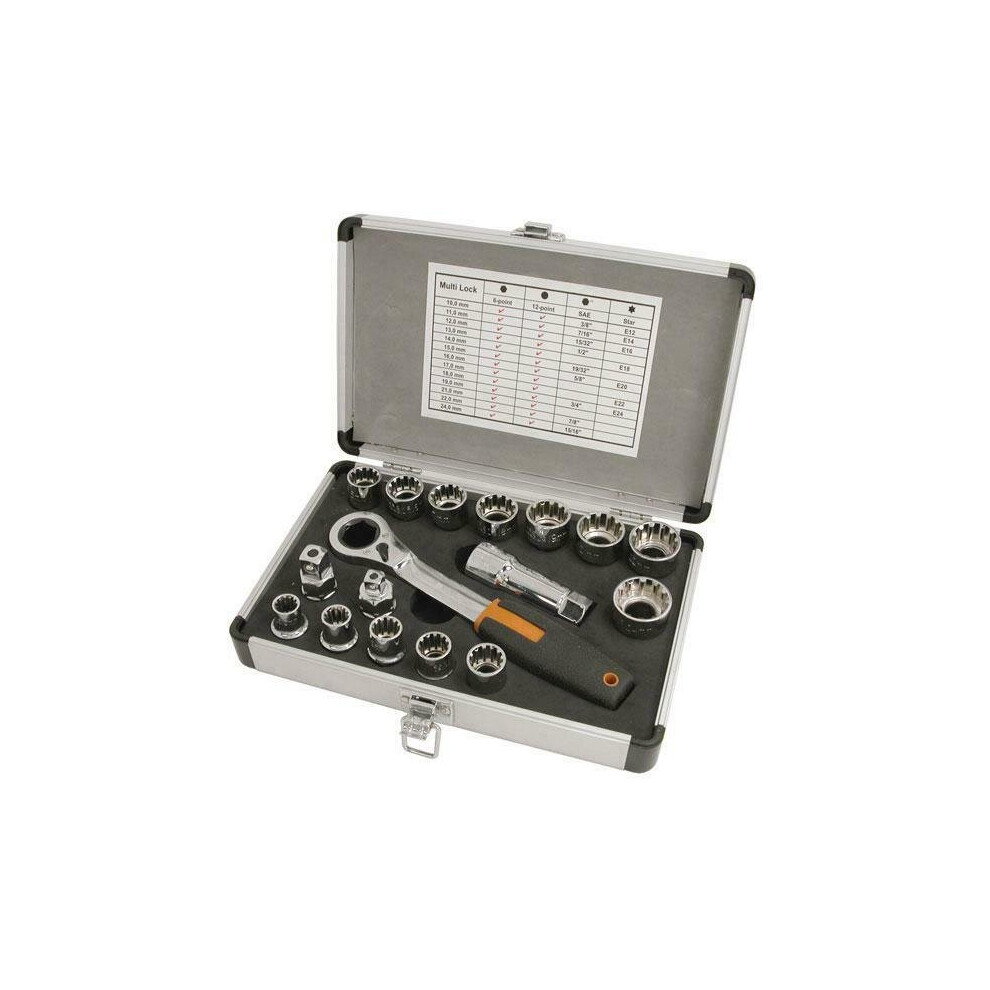 Neilsen 17 Piece 19 Mm Socket Set Multi Fit -Go Thru (Genuine Ct1118)