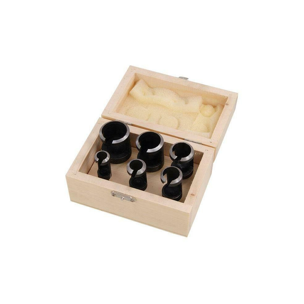 Wood Plug Cutting Set 6 Piece Cutting Tools Drill Bits (Genuine Neilsen CT0640)